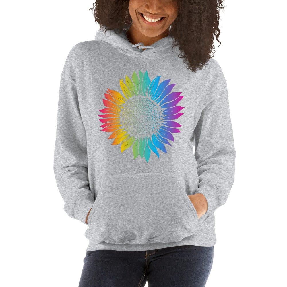 60's Hippie Hoodie Psychedelic Flower Pullover - TopKoalaTee