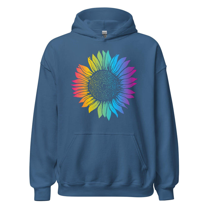 60's Hippie Hoodie Psychedelic Flower Pullover - TopKoalaTee