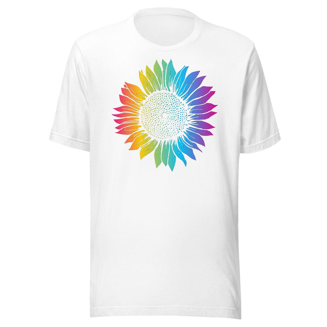 60's Hippie T-shirt Psychedelic Neon Flower Short Sleeve Unisex Top - TopKoalaTee