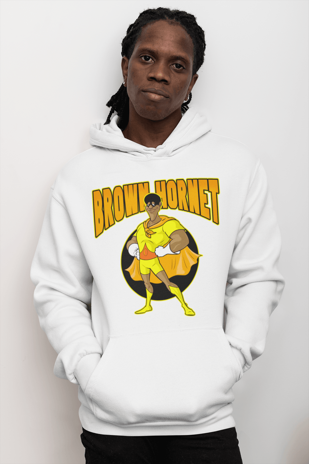 70's Animated Black Cartoon Hero Blended Cotton HeavWeight Pullover - TopKoalaTee