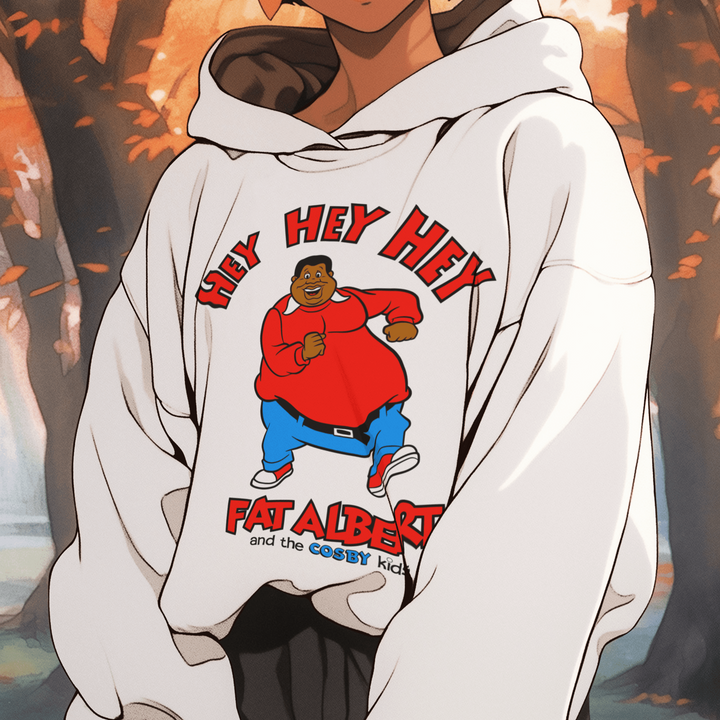 70's Animated Black Cartoon Series Hoodie Hey Hey Hey Character Unisex Pullover - TopKoalaTee