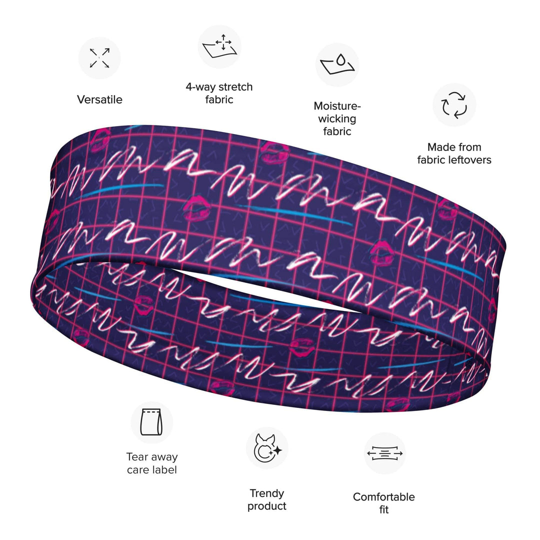 Fashion headbands || 80's Romeo Pattern Quick Dry Stretch Headband - TopKoalaTee