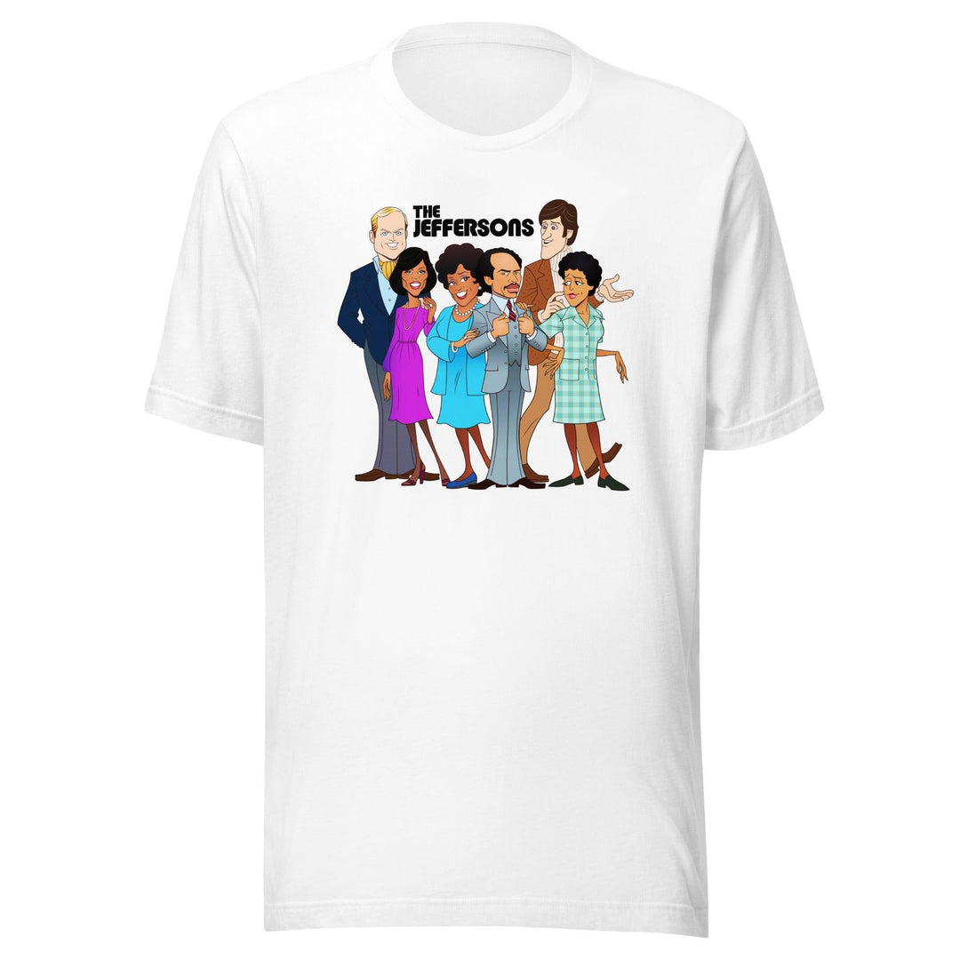 The Jefferson's T-shirt 80's TV Sitcom Animated Cast Short Sleeve Unisex Top - TopKoalaTee