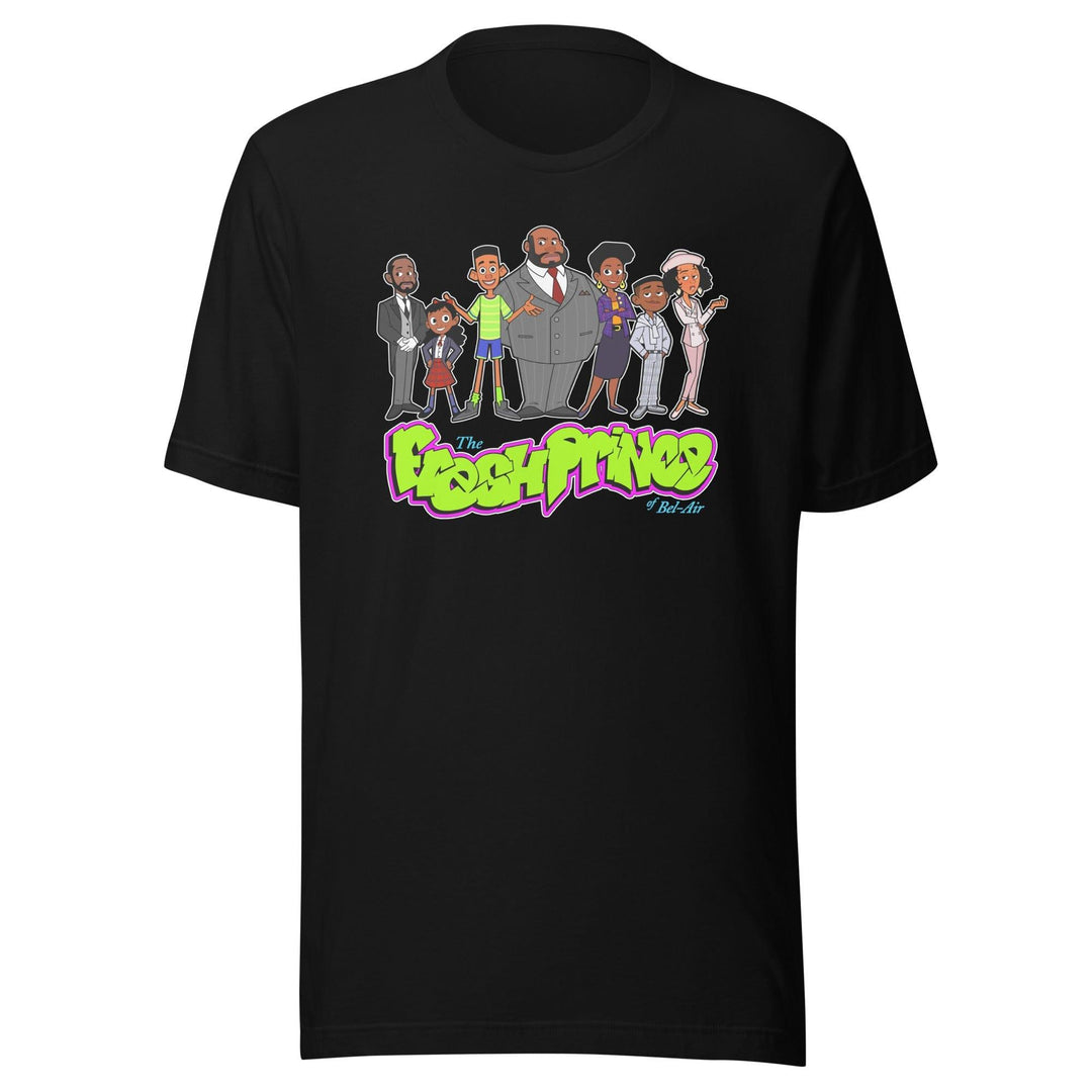 The Fresh Prince Of Bel Air T-shirt of Animated Cast Members 90's TV Sitcom Short Sleeve Unisex top - TopKoalaTee