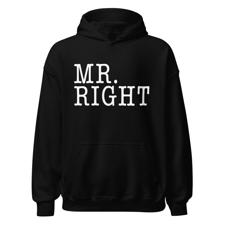 Mr. Right/Mrs. Always Right Relationship Hoodie Set Ultra Soft Blended Cotton Midweight Pullovers - TopKoalaTee