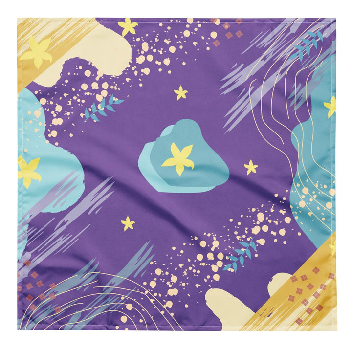 Abstract Galaxy on Purple Background Designer Neckerchief Bandana - TopKoalaTee