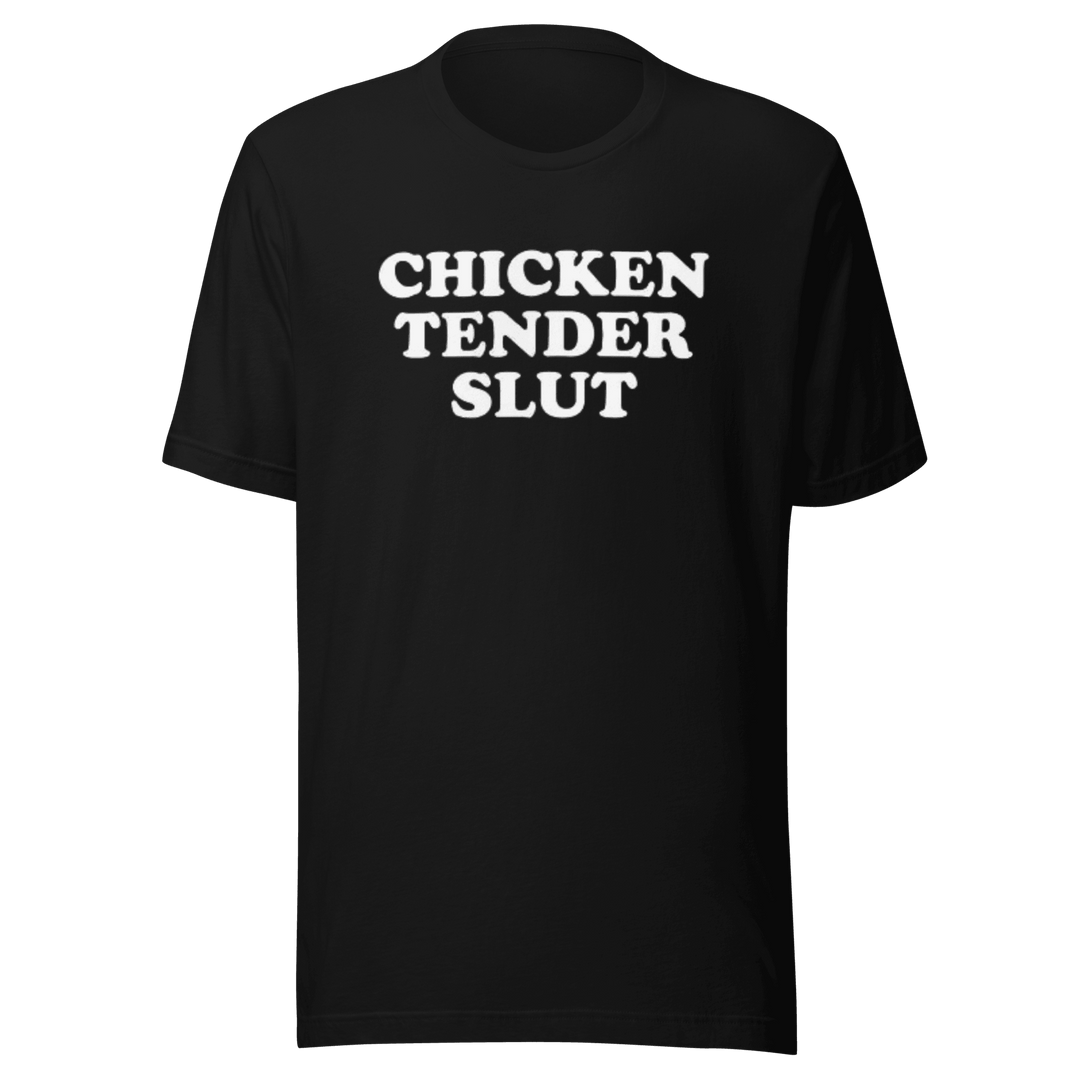 Cotton T-shirt Tender Chicken Slut Short Sleeve Ultra Soft Unisex Crewneck Top - TopKoalaTee