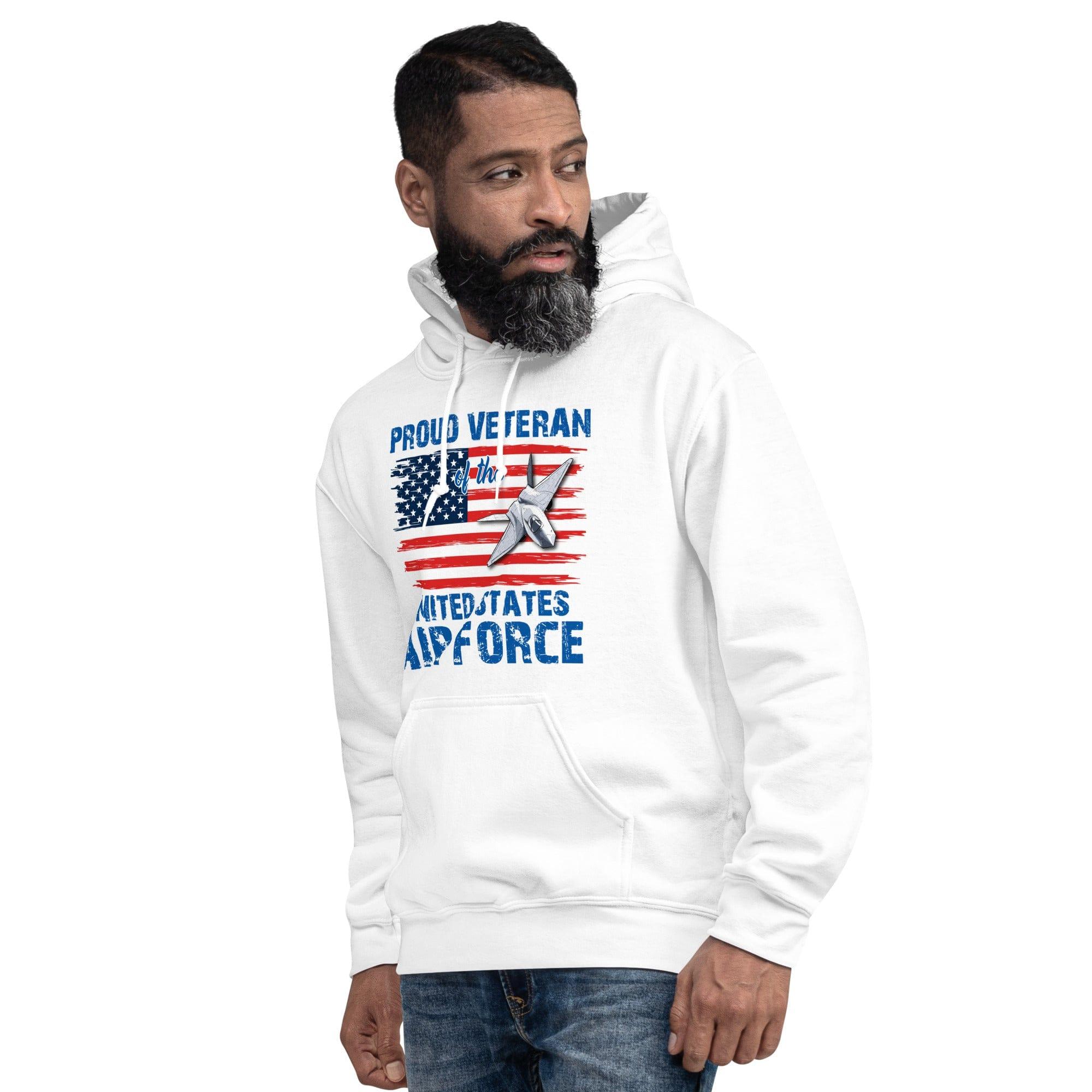 Air Force Hoodie Proud Veteran of the Unites States Air Force Unisex Pullover - TopKoalaTee