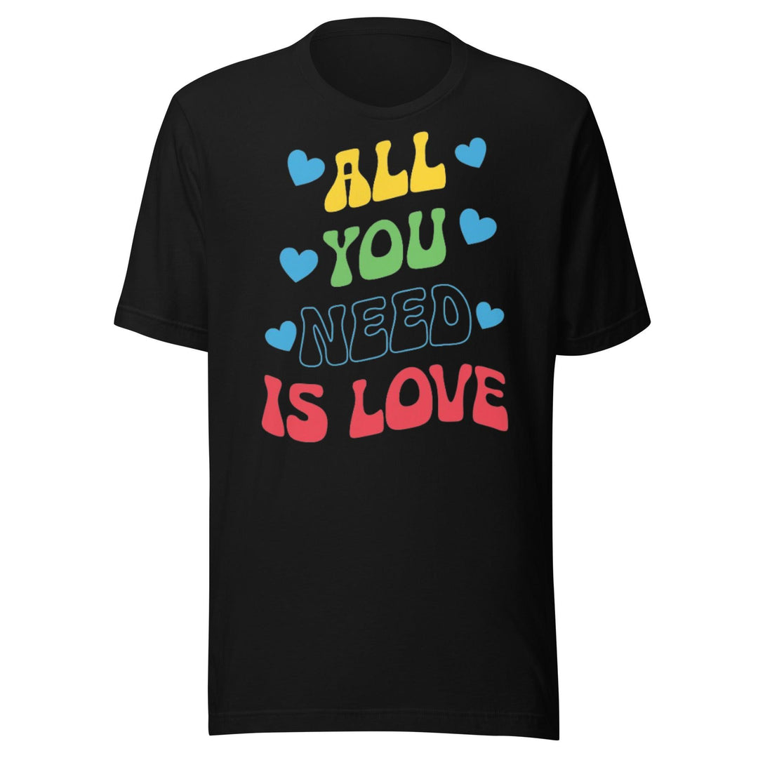 Family T-shirt All You Need Is Love Short Sleeve 100% Cotton Crew Neck Top - TopKoalaTee