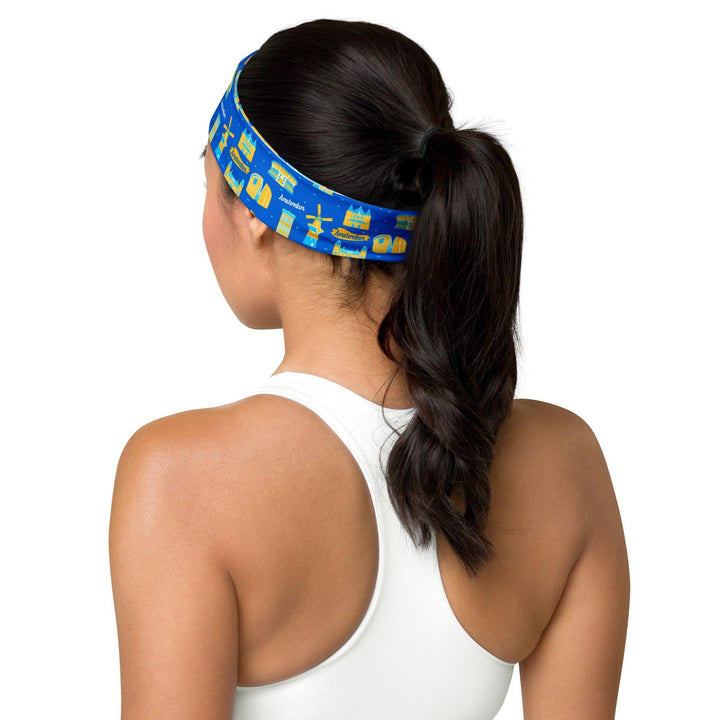 headbands for hiking || Amsterdam Capital City Series Quick Dry Yoga Headband - TopKoalaTee