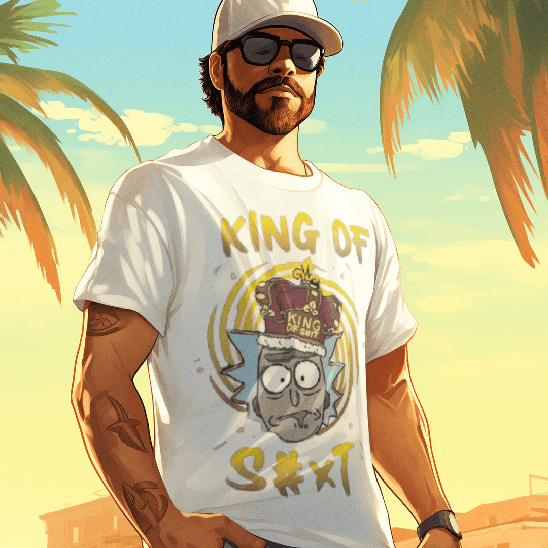 Animated T-shirt Adult Swim Cartoon Sitcom King of S Hashtag XT Short Sleeve Crew Neck Top - TopKoalaTee