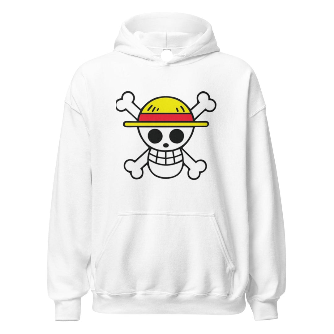 Pirate Hoodie Top Koala Pirates Flag in Straw Hat Soft Style Unisex Pullover - TopKoalaTee