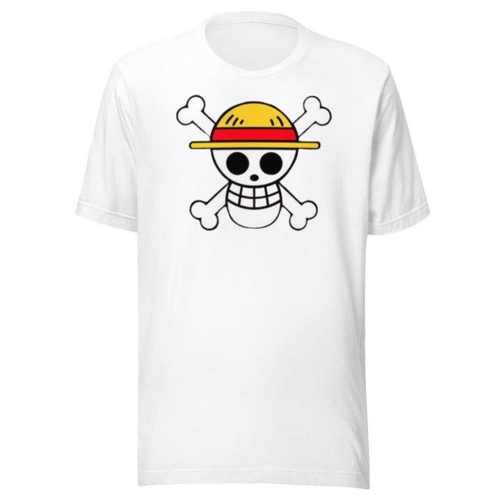 Anime T-shirt Pirate Sign In a Straw Hat Ultra Soft 100% Cotton Unisex Crewneck Top - TopKoalaTee