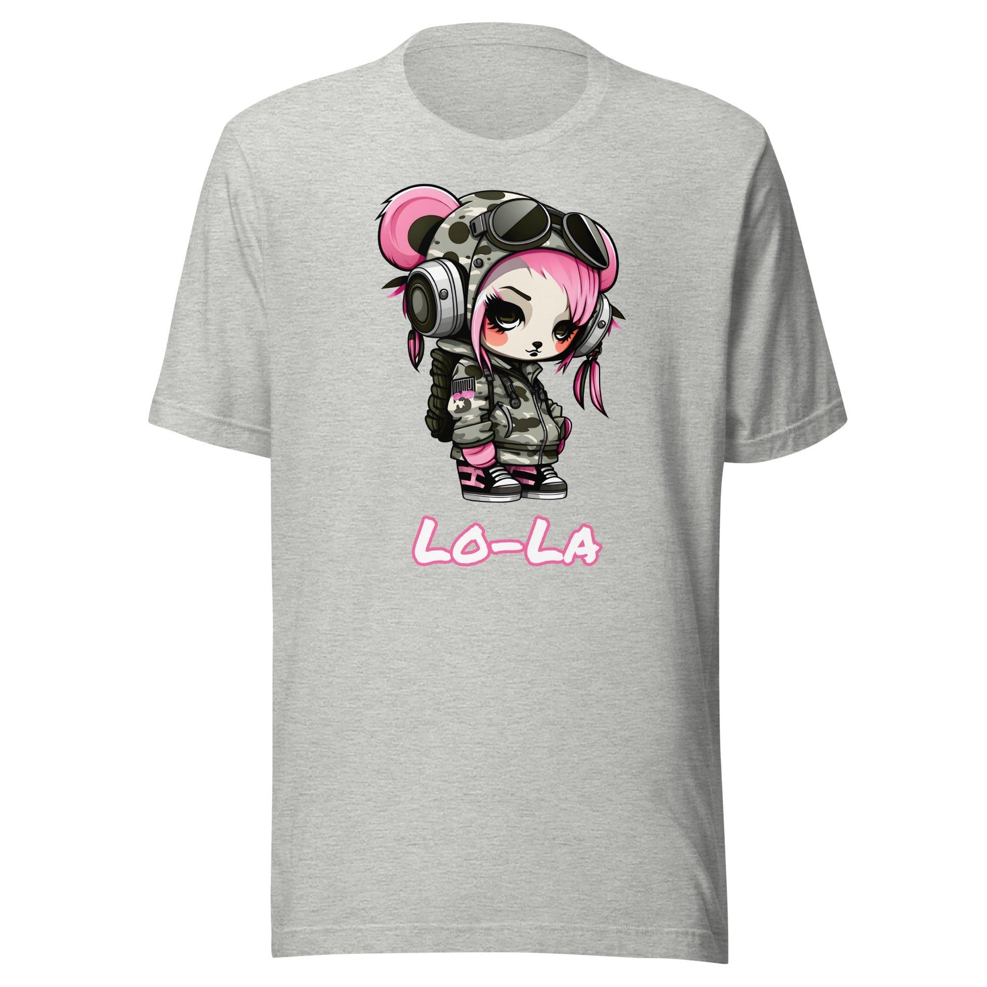 Anime T-shirt Street Girl Panda Series Lola Short Sleeve Top - TopKoalaTee