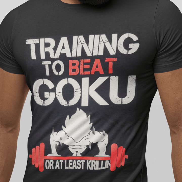 Anima T-shirt Training to be Goku or at Least Krillin Top Koala Tee - TopKoalaTee