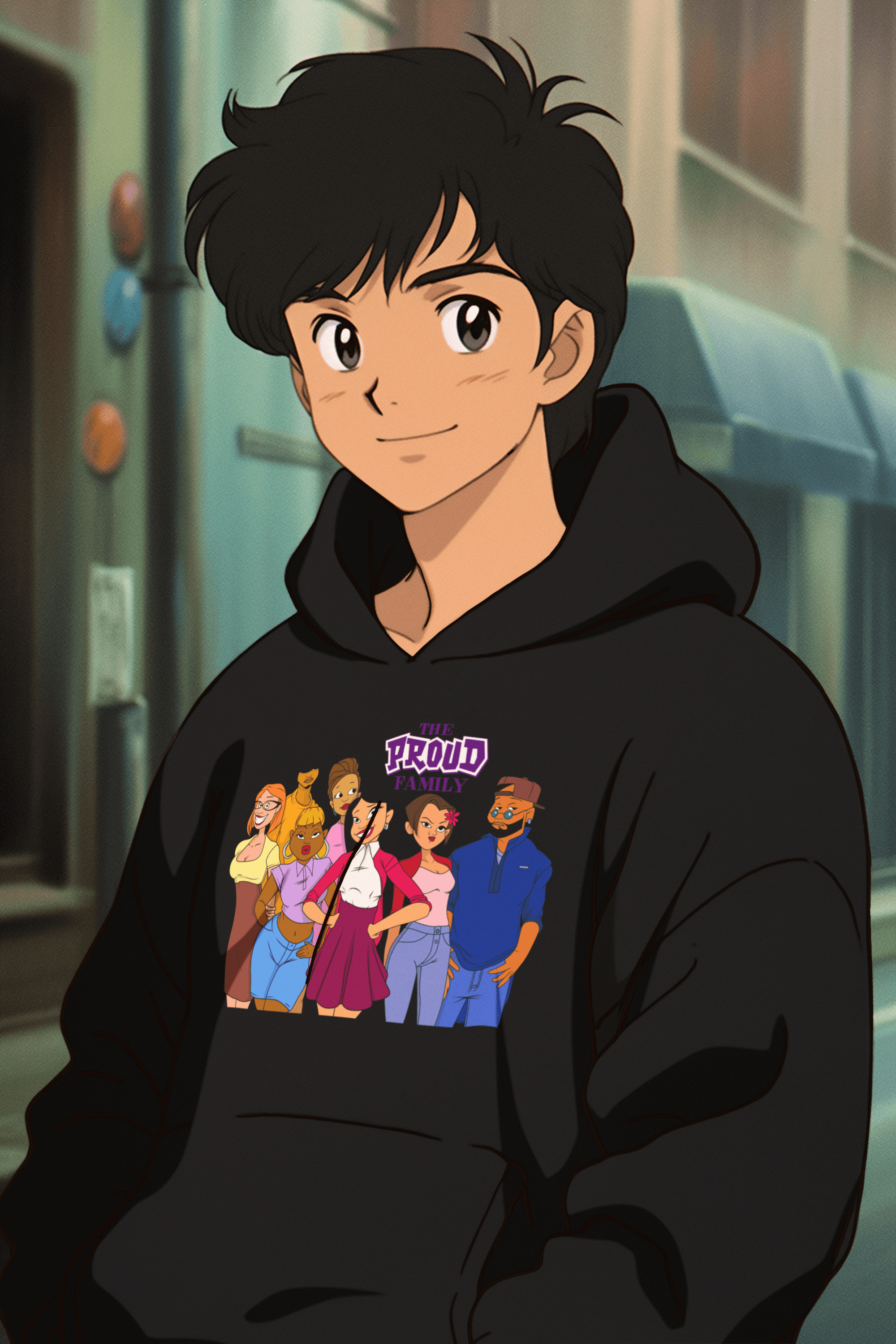 The Proud Family Hoodie Animated Cast Portrait Unisex Pullover