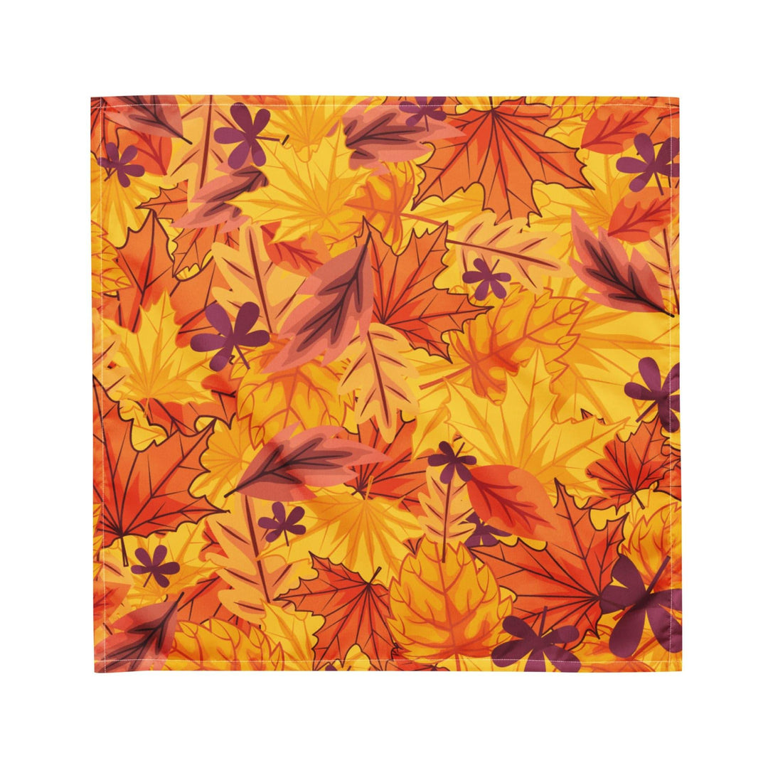 Autumn Leaves Seamless Designer Bandana Luxury Neck Scarf - TopKoalaTee