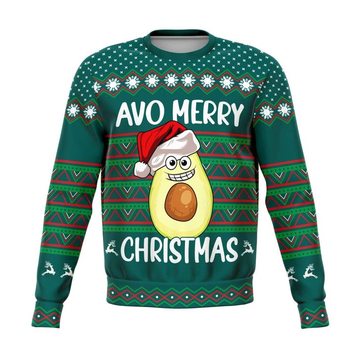 Avo Merry Christmas Unisex Ugly Christmas Sweatshirt - TopKoalaTee