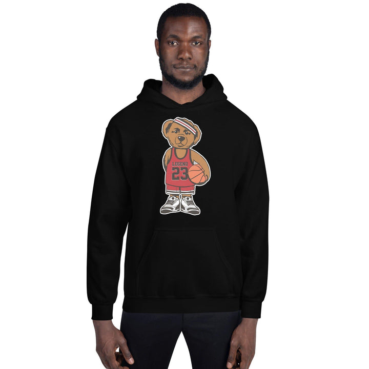 Basketball Hoodie Urban Teddy Bear Series Rocking Legend # 23 Jersey and Jordan Sneakers - TopKoalaTee