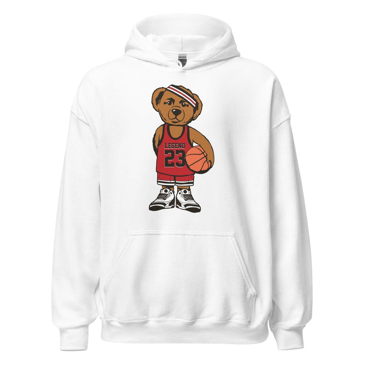 Basketball Hoodie Urban Teddy Bear Series Rocking Legend # 23 Jersey and Jordan Sneakers - TopKoalaTee