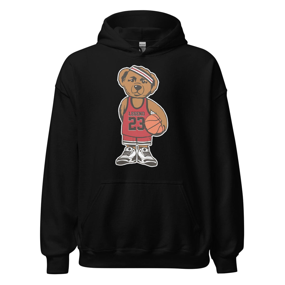 Basketball Hoodie Urban Teddy Bear Series Rocking Legend # 23 Jersey and Jordan Sneakers - TopKoalaTee
