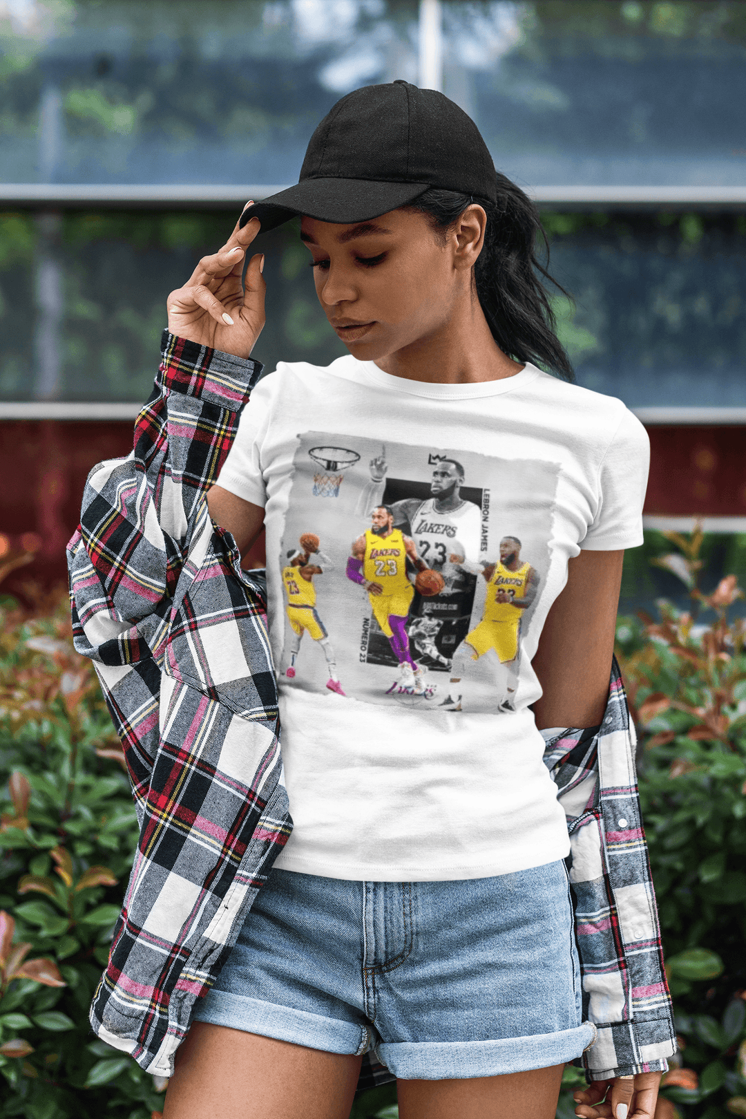 Basketball T-Shirt The King in Action Short Sleeve 100% Cotton Crew Neck Top - TopKoalaTee