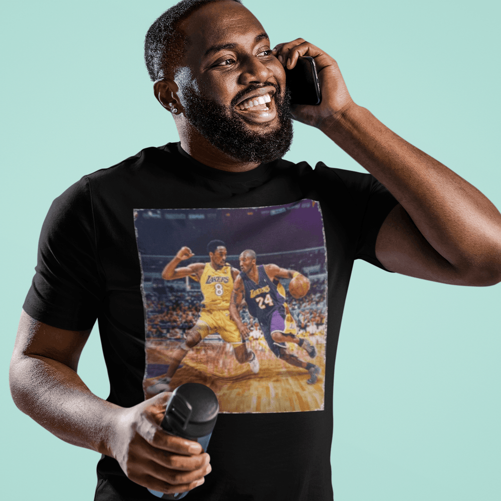 Basketball T-Shirt The Mamba Short Sleeve 100% Cotton Crew Neck Top - TopKoalaTee