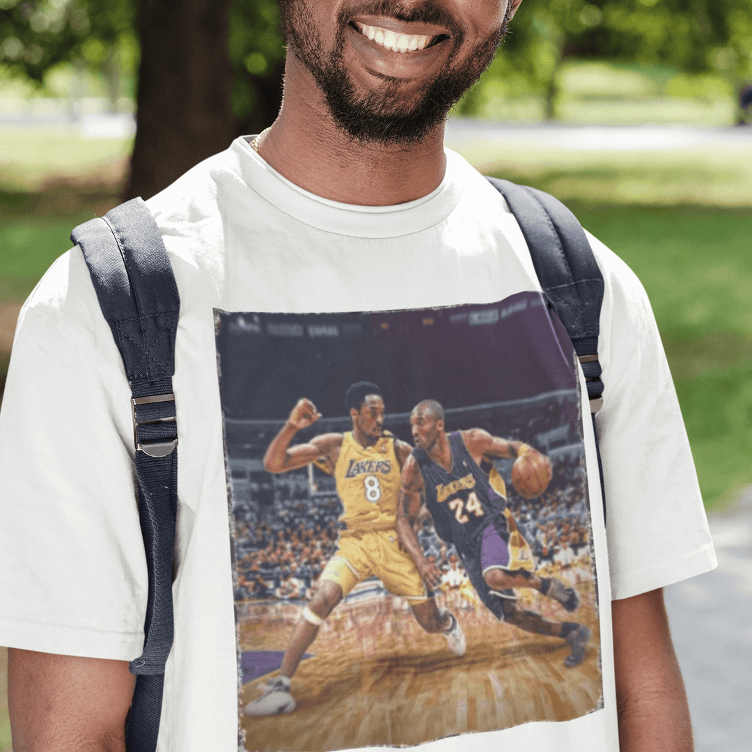 Basketball T-Shirt The Mamba Short Sleeve 100% Cotton Crew Neck Top - TopKoalaTee