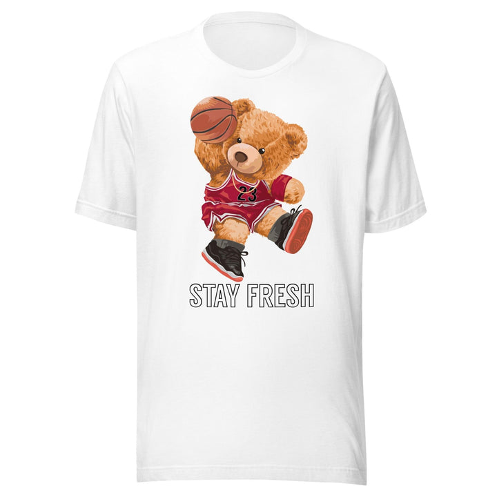 Basketball T-shirt Urban Teddy Bear Series Fresh Dunking Wearing #23 Jersey Short Sleeve Unisex Top - TopKoalaTee