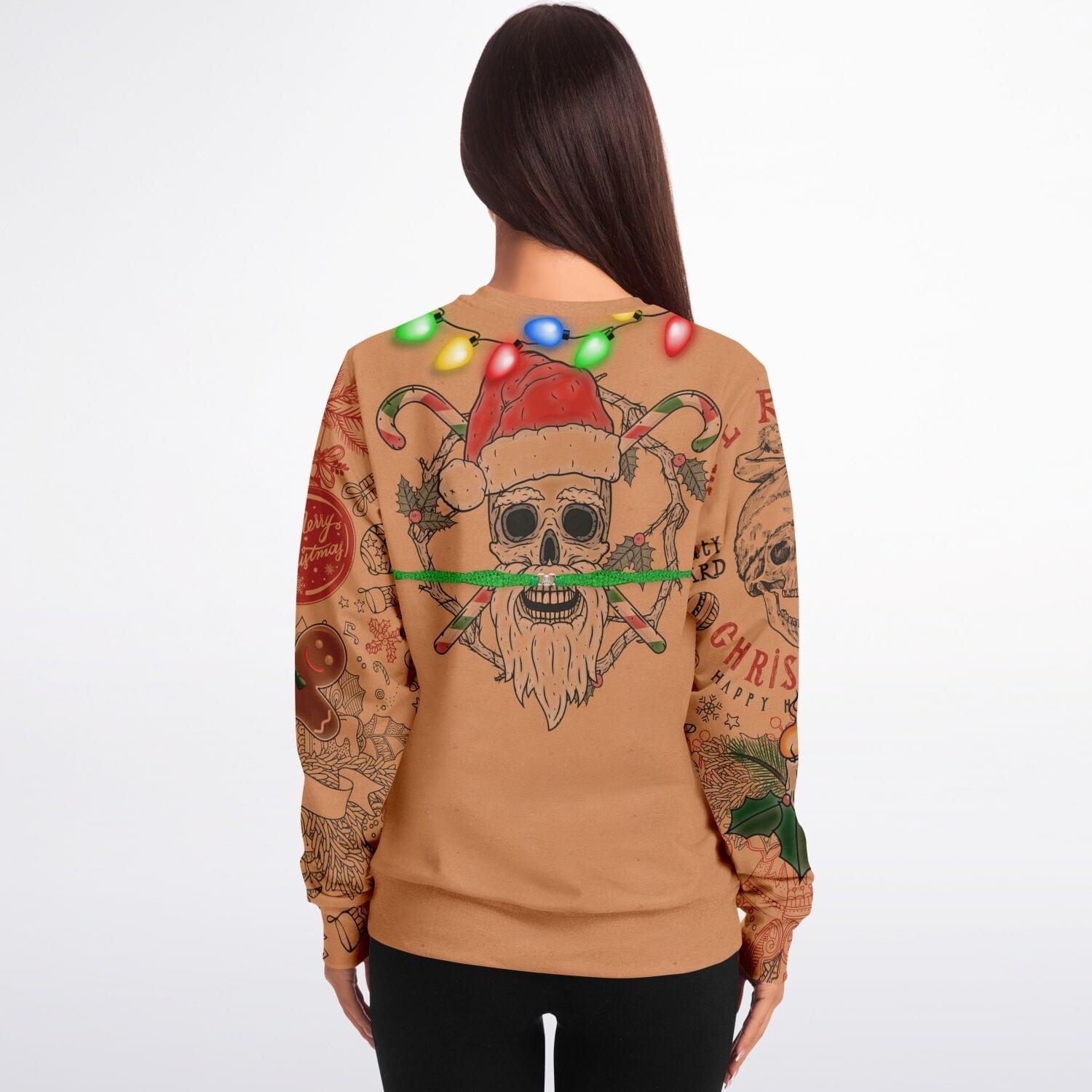 Beach Body Xmas Life Front and Rear Ugly Christmas Sweater