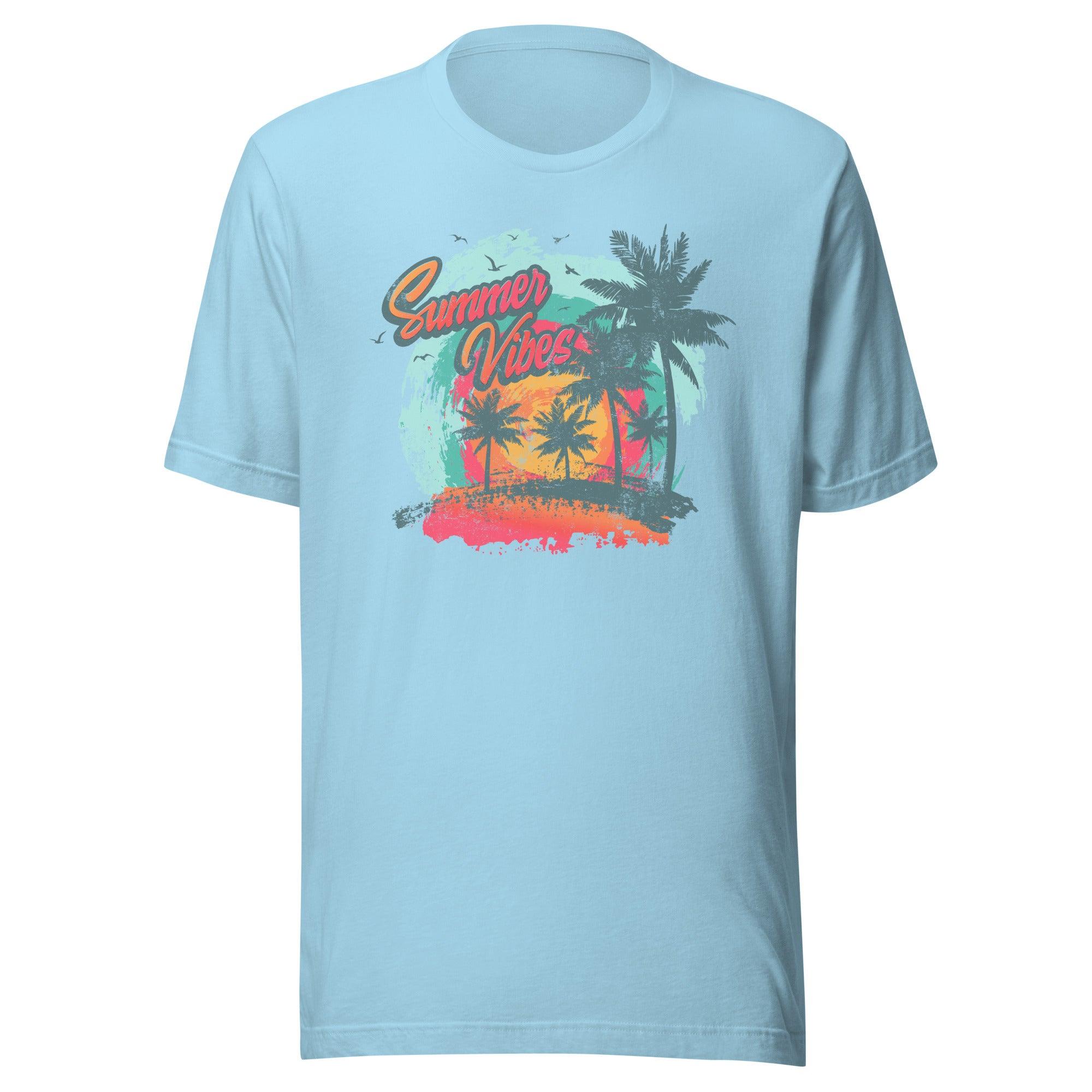 Beach T-shirt Summer Vibes Short Sleeve Top Koala Tee - TopKoalaTee