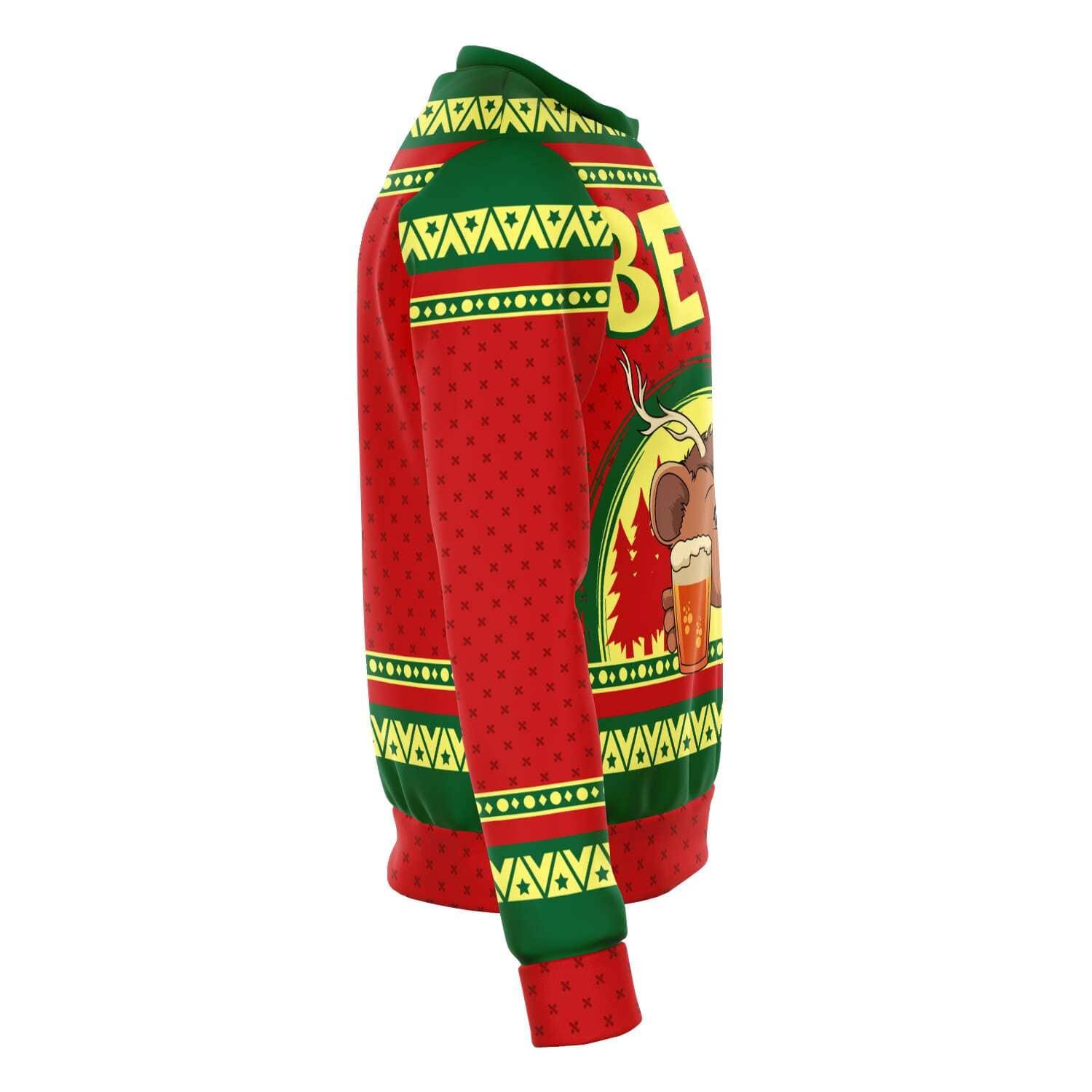 beer-deer-unisex-ugly-christmas-sweatshirt
