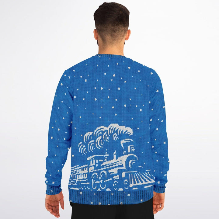 Bi Polar Express Unisex Ugly Christmas Sweater - TopKoalaTee