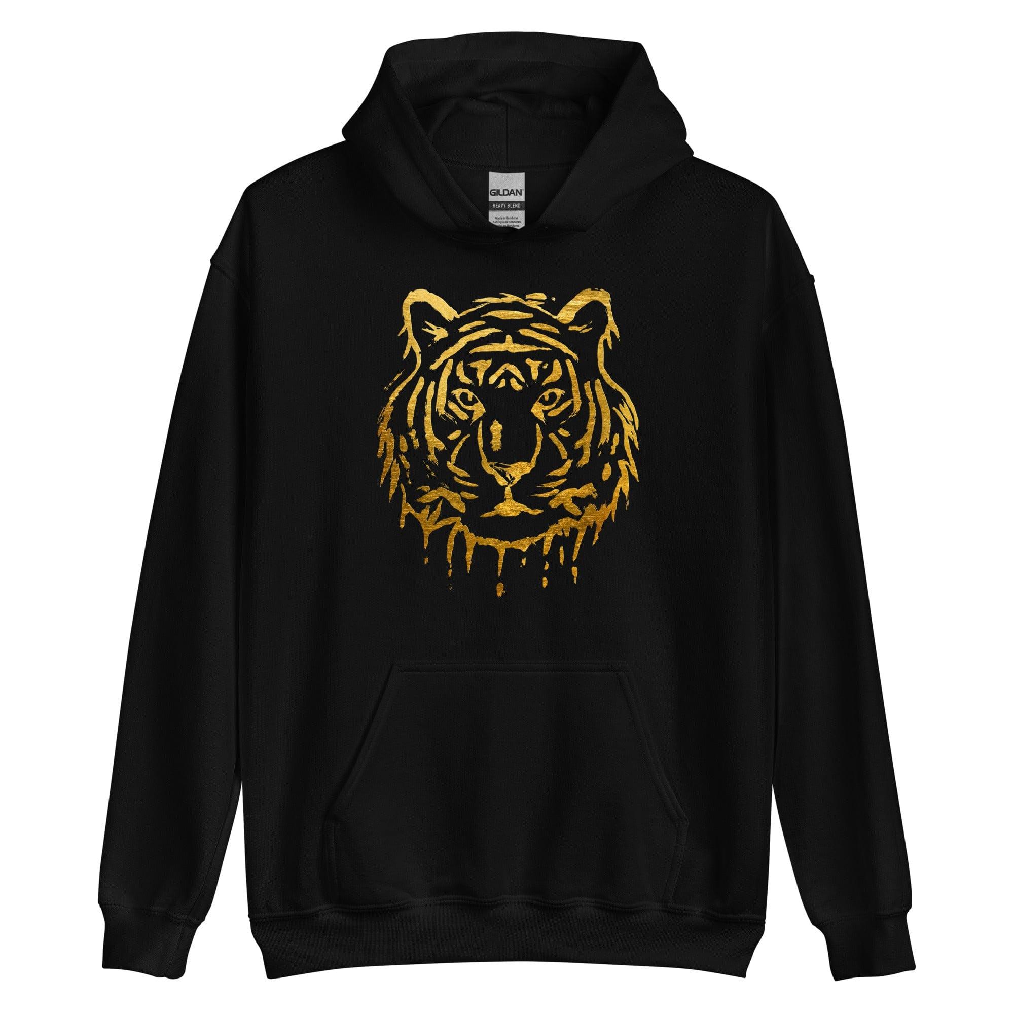 Black Pride Hoodie Dripping African Gold Lion - TopKoalaTee