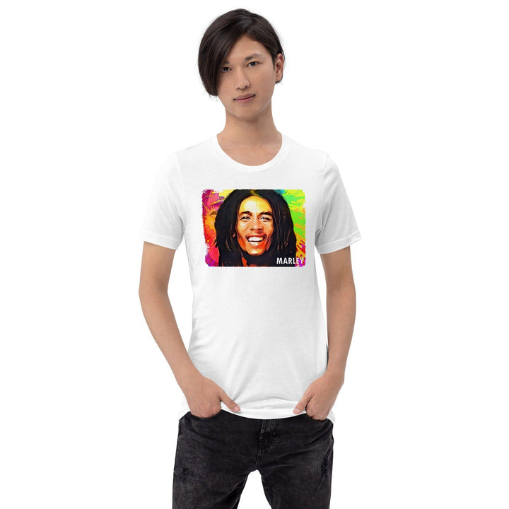 Bob Marley T-shirt 70's Reggae Legend and Activist Unisex Short Sleeve Top - TopKoalaTee