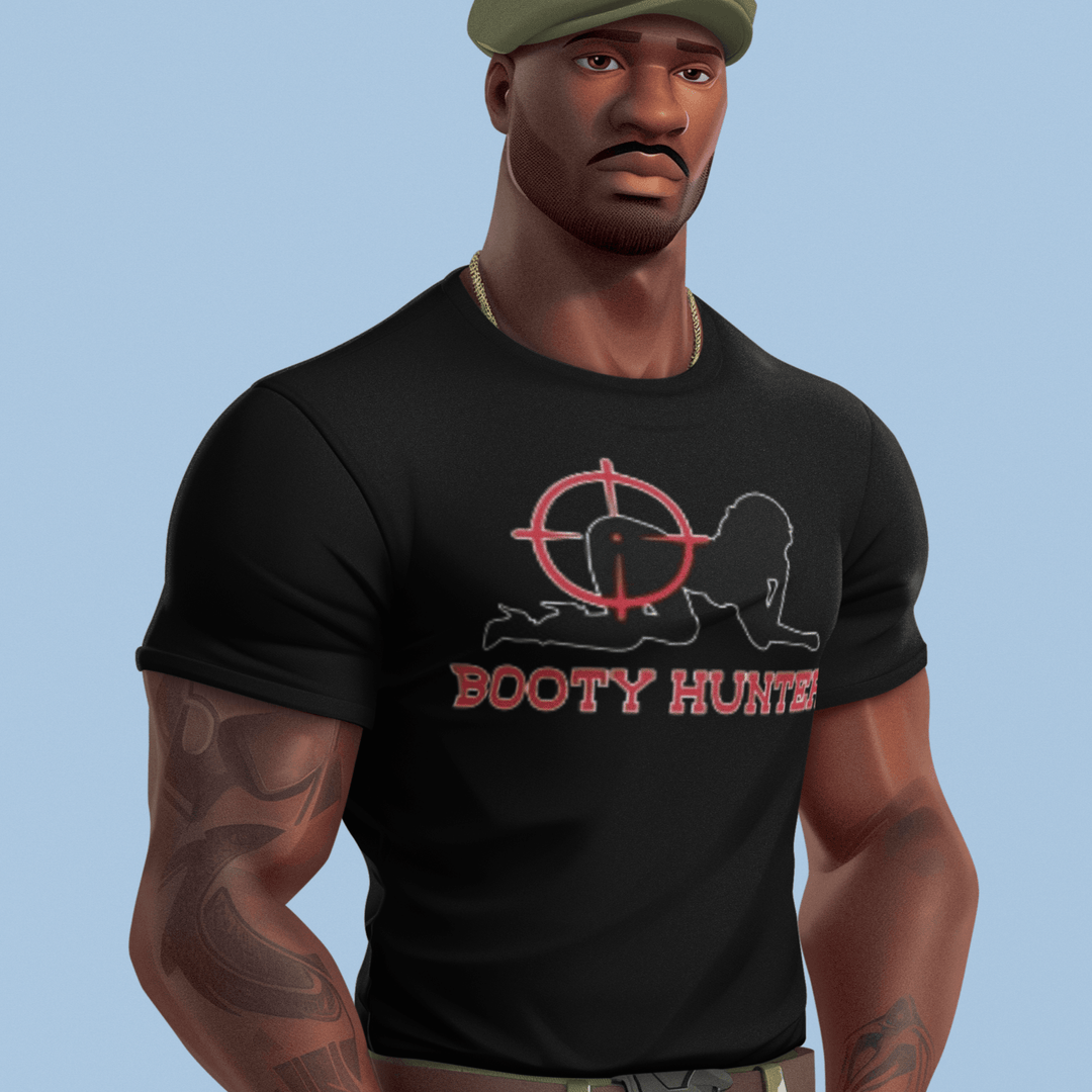 Booty Hunter Short Sleeve 100% Cotton Lightweight Crew Neck Top - TopKoalaTee