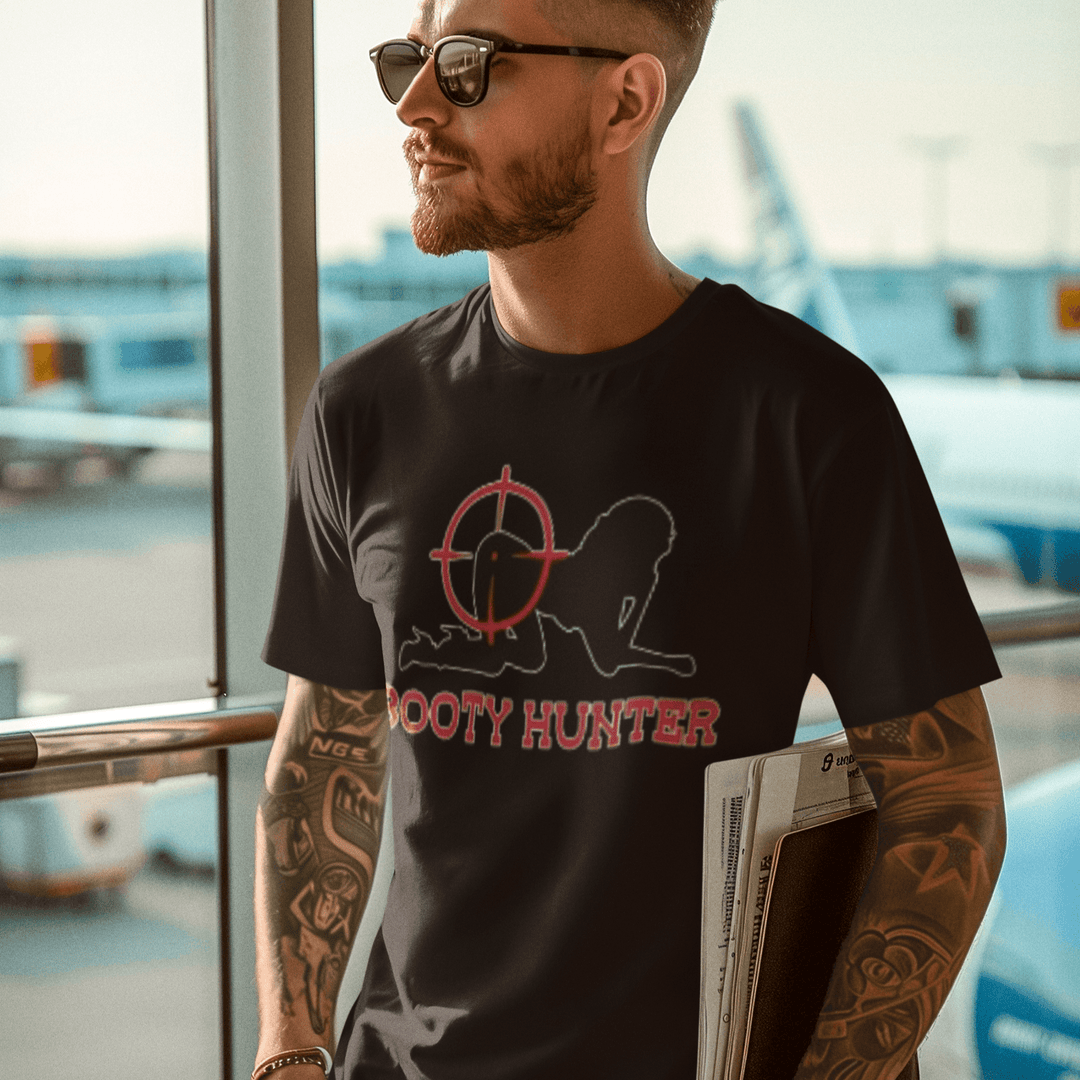 Booty Hunter Short Sleeve 100% Cotton Lightweight Crew Neck Top - TopKoalaTee