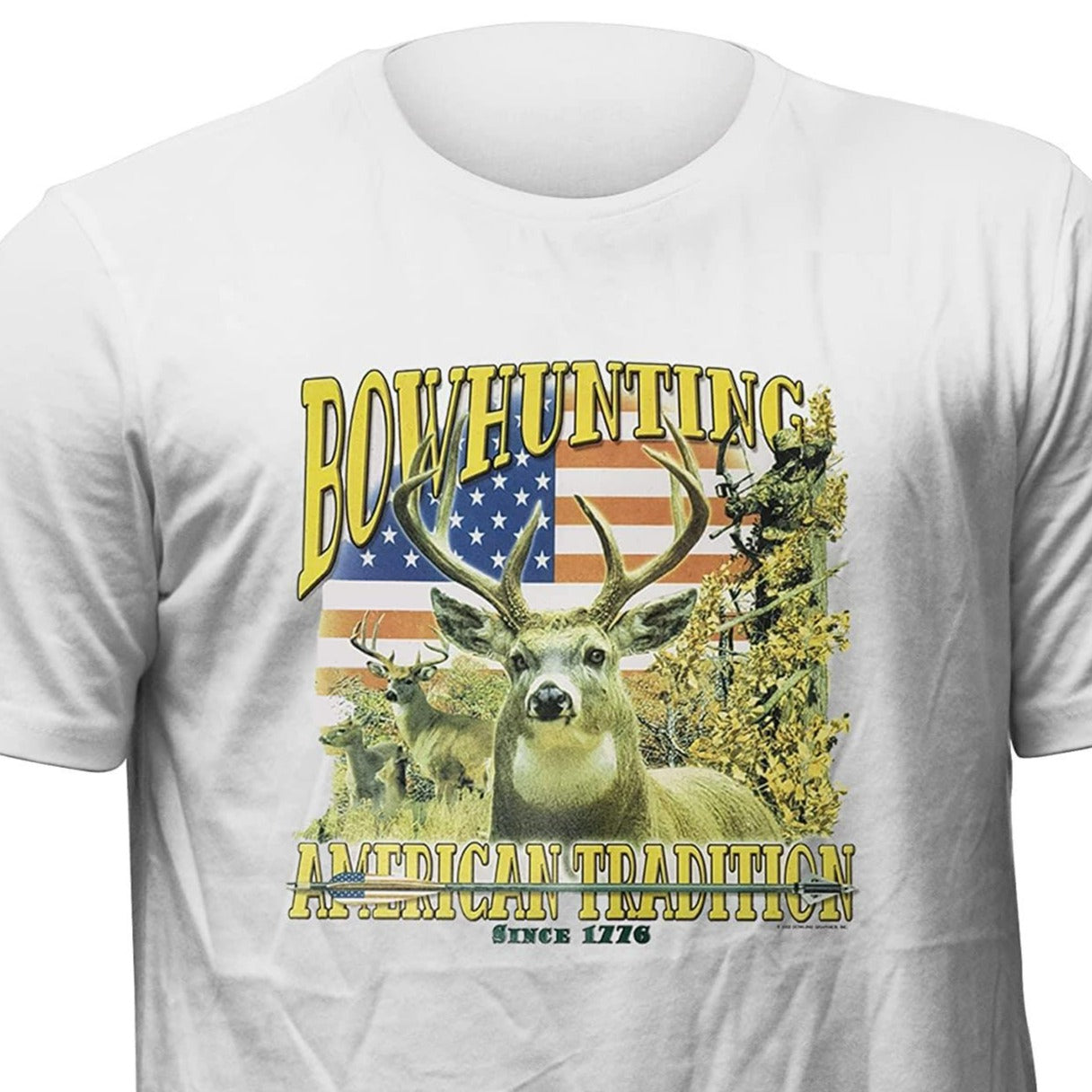 Bow Hunting Buck American Tradition Soft Style Lightweight Unisex T-Shirt - TopKoalaTee