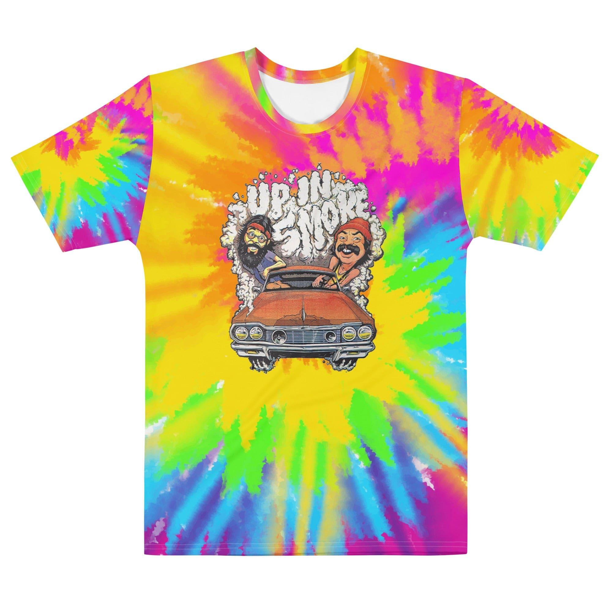 Cheech and Chong T-shirt Up in Smoke Mystery Van Tie Dye Top - TopKoalaTee