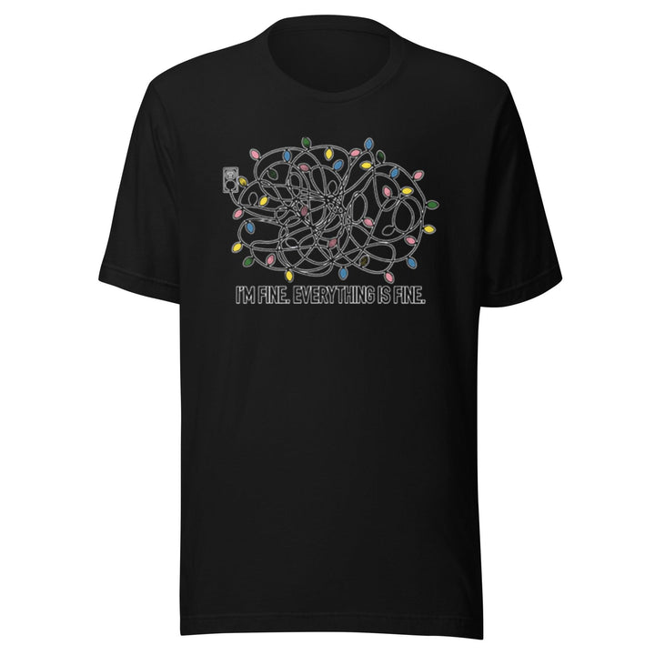 Christmas T-shirt Neurotic Christmas Lights Short Sleeve Top Koala Tee - TopKoalaTee