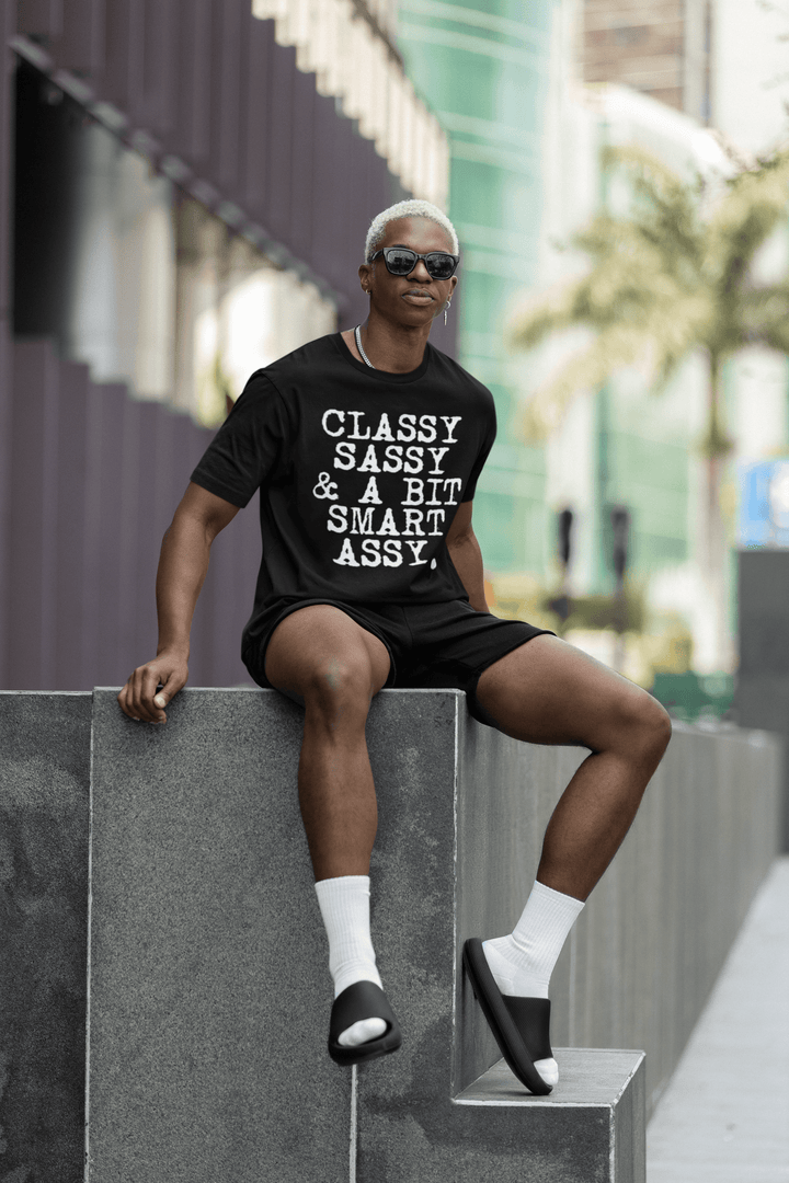 Classy Sassy and A Bit Smart Assy Short Sleeve Ultra Soft Crewneck T-shirt - TopKoalaTee