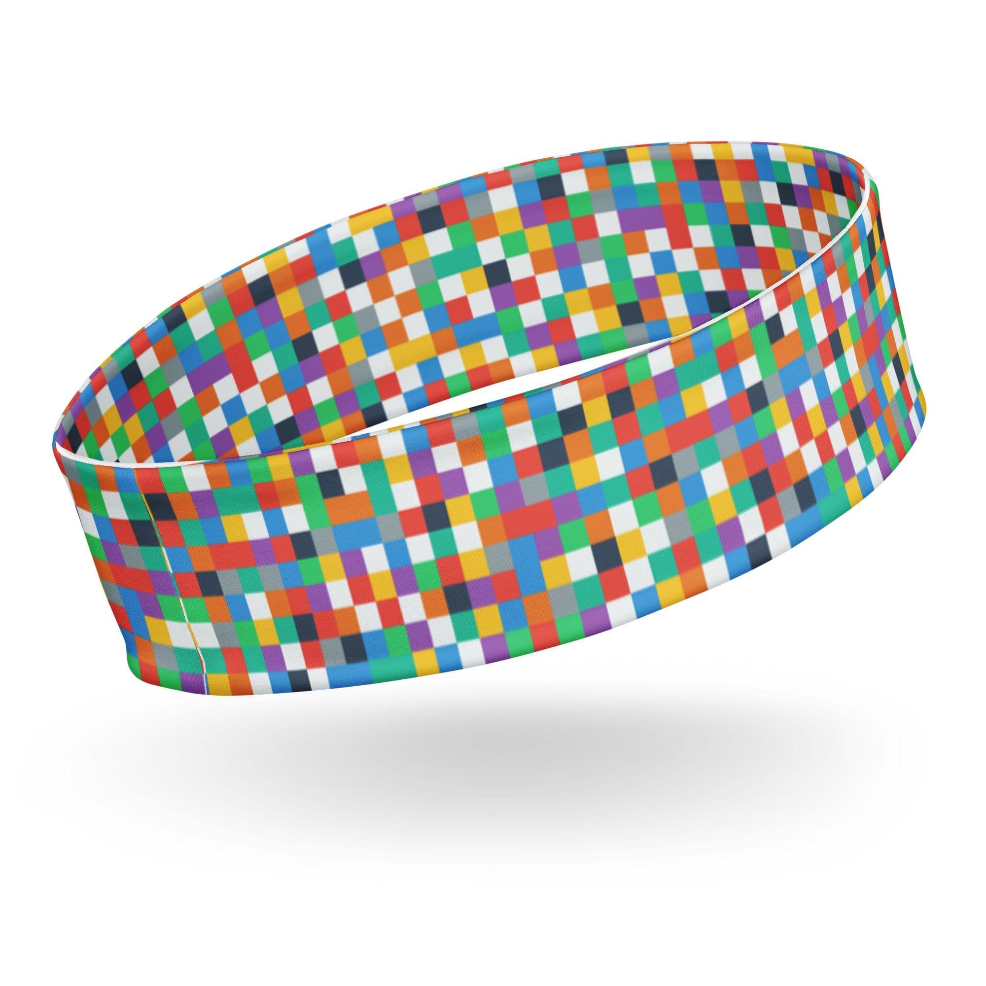 Colored Pixels Quick Dry Headband - TopKoalaTee