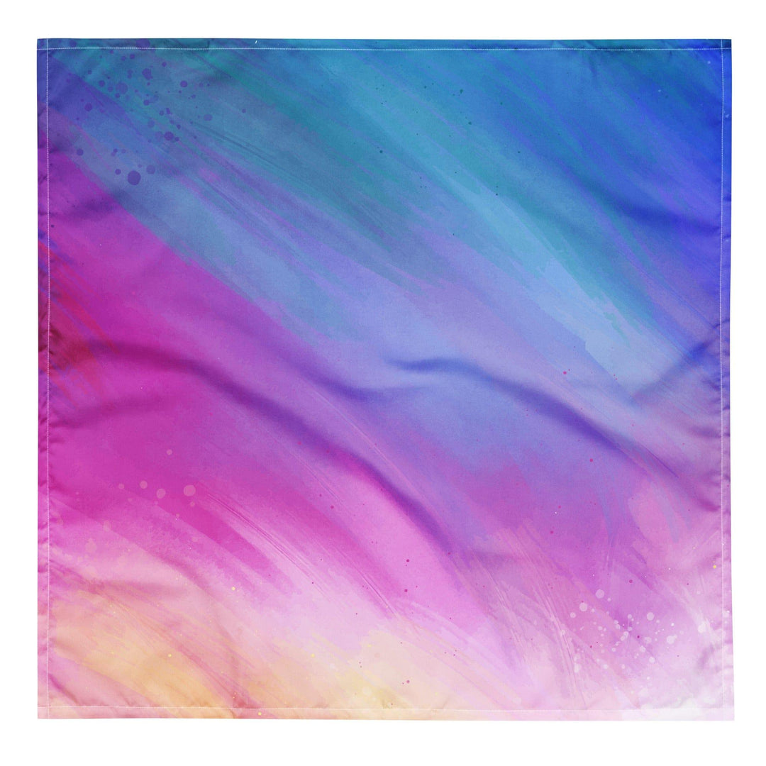 Colorful Lavender Brushstroke Pattern Neckerchief Bandana - TopKoalaTee