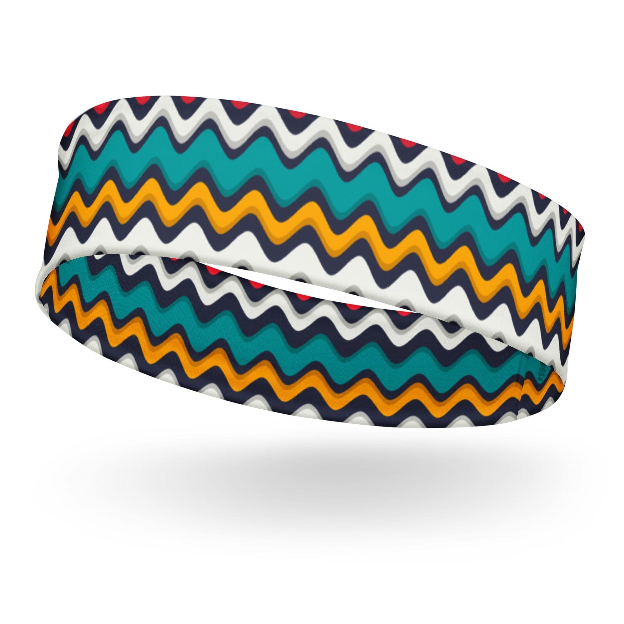 Colorful Waves Version 3 Quick Dry Headband - TopKoalaTee