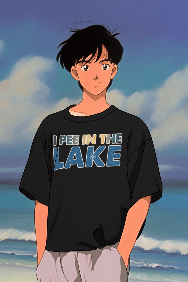 Cotton Short Sleeve T-Shirt I Pee In The Lake Soft Style Unisex Top - TopKoalaTee