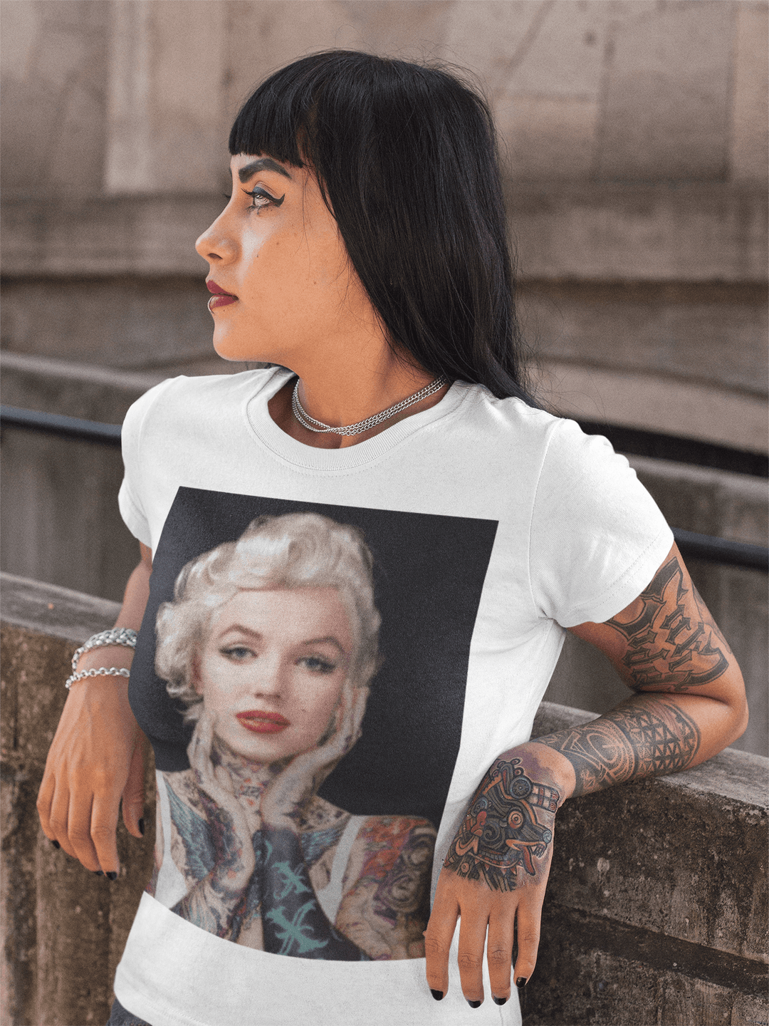 Cotton T-shirt Top Koala Portrait Iconic 50's Star Body in Color Unisex Top - TopKoalaTee