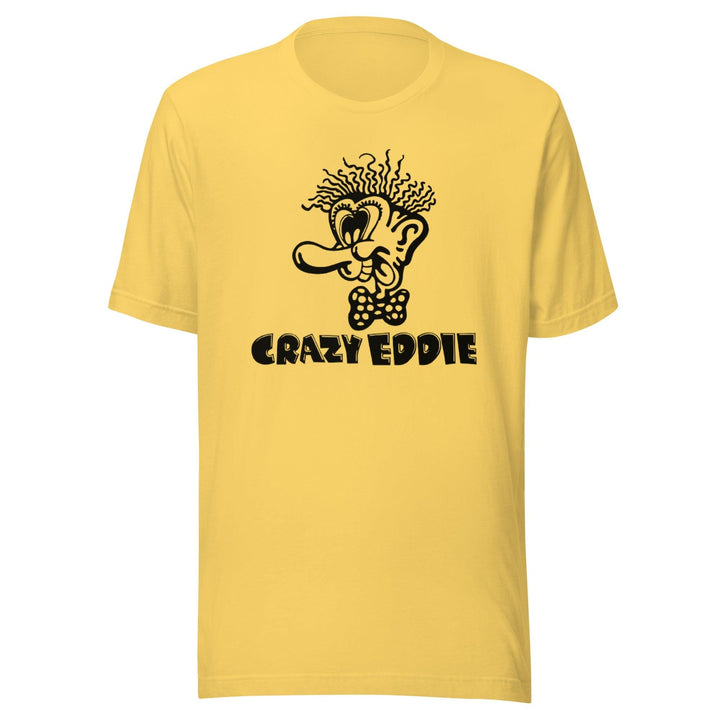 Crazy Eddie Tshirt Insane Logo Short Sleeve DTG Printed Unisex Crew Neck Top - TopKoalaTee