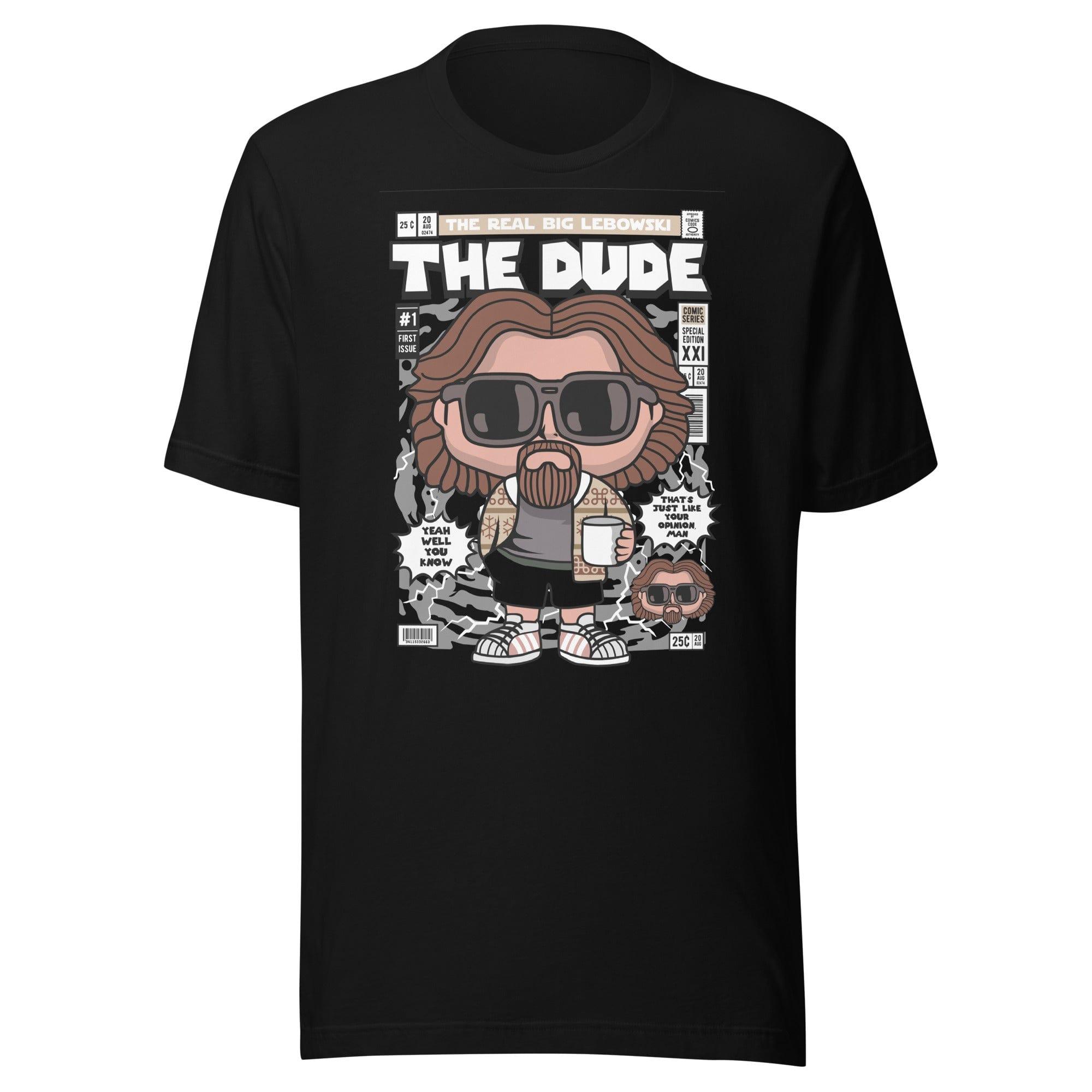 Cult Classic T-shirt 90's Film The Big Lebowski Pop Culture Animated The Dude Short Sleeve Top - TopKoalaTee