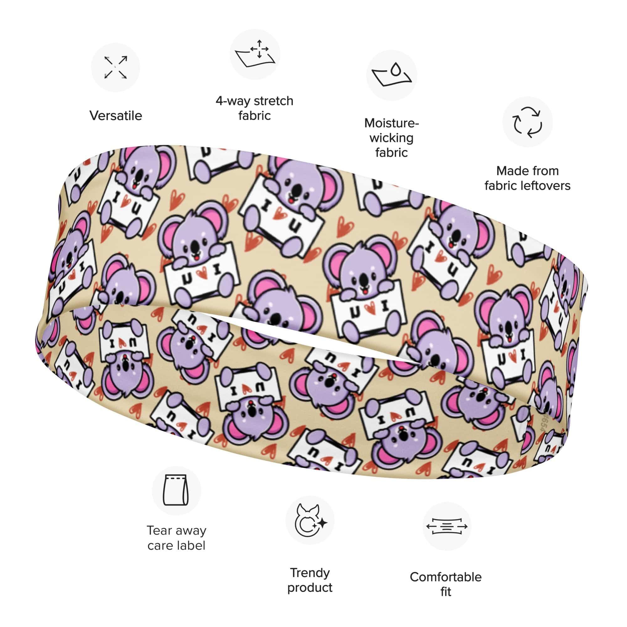 Cute Koala Love Quick Dry Headband - TopKoalaTee