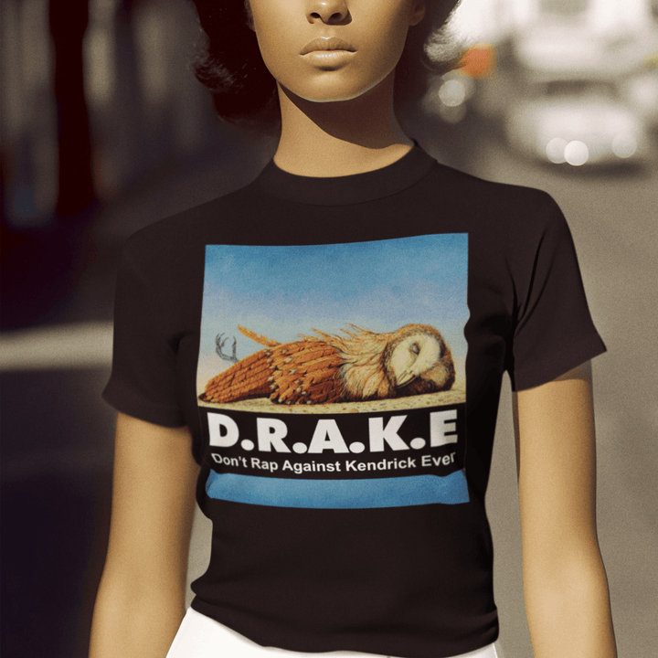 D.R.A.K.E. Drake Don't Rap About Kendrick Ever Short Sleeve Crew Neck Top - TopKoalaTee